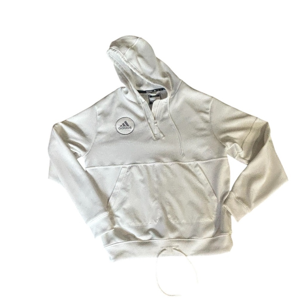 Adidas White Special Edition Zero Dip Dye 1/2 Zip Pull Over